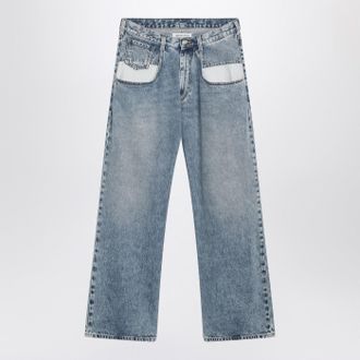 Maison Margiela Blaue Jeans von Maison Margiela mit kontrastierenden Taschen