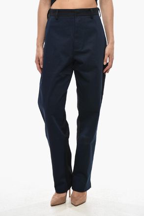 Stella McCartney Pantaloni GAVIN in Cotone con Patches in Eco-pelle Stella McCartney