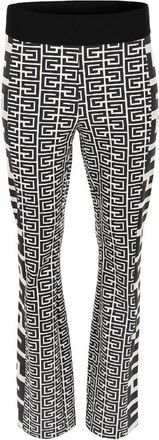 ZiZo Monochrome Flare Broek Elegant Trendy Look - Dames - Wijde Broeken - Veelkleurig - M - Polyester - Broeken