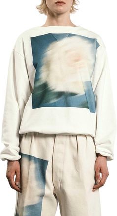 Tanaka Crewneck Sweatshirt With Floral Print And Graphic Accents