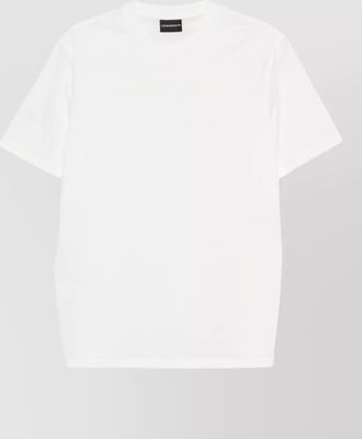 Emporio Armani logo cotton t shirt crew neck