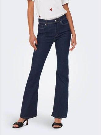 Only high waist flared jeans ONLWAUW dark blue denim