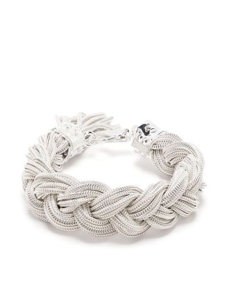 Emanuele Bicocchi Ice braided bracelet - White