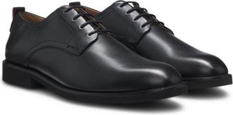 HUGO BOSS Embossed-logo Derby shoes in leather