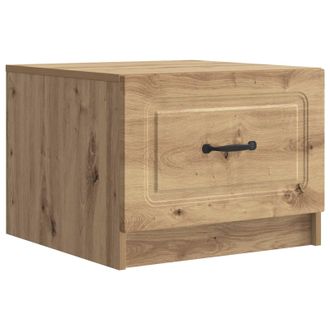vidaXL Mesa De Caf&eacute; Con Caj&oacute;n Roble Artesanal 49 X 50 X 37 Cm Vidaxl