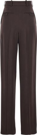 Elisabetta Franchi Womens Trousers, Brown Stretch Viscose