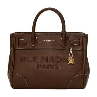 Rue Madam La Maison Mini Tote - Dames - Tassen - Bruin - Maat: ONE Size Katoen