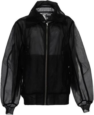 Rick Owens Dracucollar Flight Sheer Translucent Bomber Jacket