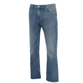 Firetrap Heren-jeans van katoen met bootcut-pasvorm uit Tokio (Blauwe Was)