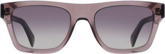 Paul Smith Morrel 54mm Gradient Rectangular Sunglasses in Transparent Brown at Nordstrom