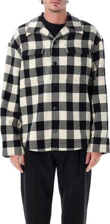 Ami Check Oversized Wool Shirt