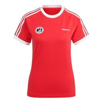 adidas (WMNS) adidas Football Short Sleeve Tee Red IR9786
