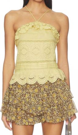 Isabel Marant Prisha Top In Light Ochre