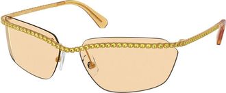 Swarovski SK7001 4007/8 Womens Sunglasses Yellow Size 64