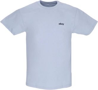 Obey Double Face Classic Tee - Heren - T-shirts - Grijs - XL - Katoen - Tops