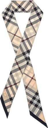 Burberry Check Skinny Silk Scarf