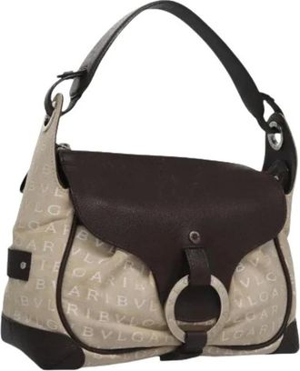 Bulgari Pre-owned Shoulder Bags, female, Beige, Size: ONE SIZE Pre-owned Vintage Hand Bag