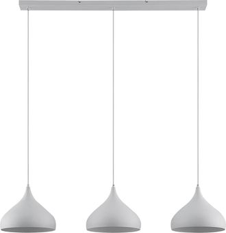 Lindby L&aacute;mpara Colgante elamira En Blanco De Metal - Lindby