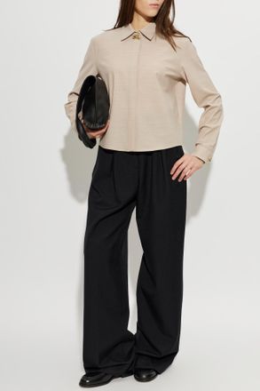 Fabiana Filippi Shirt With Applique, Womens, Beige