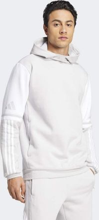adidas Squadra 25 - Felpa con cappuccio grigio chiaro team e bianco