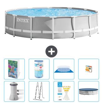 Intex Piscina Prism Frame Redonda - 427x107 Cm - 9-piezas S541