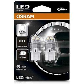 Osram Lampadina per Auto OS7905CW-02B Osram W21W 2W 12V 6000K (2 Pezzi)