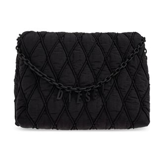 Diesel Weekend Bags, female, Black, Size: ONE SIZE Charm-D Shoulder