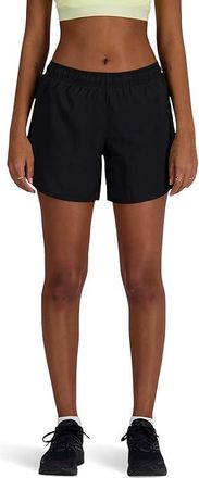 New Balance Sport Essentials Short 5 Womens Shorts Black : 2XL 5, Polyester