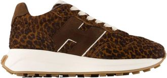 Hogan H641 Allacciato H Trainers - female - Hogan - Sneakers - Brown - 5 UK - Shoes