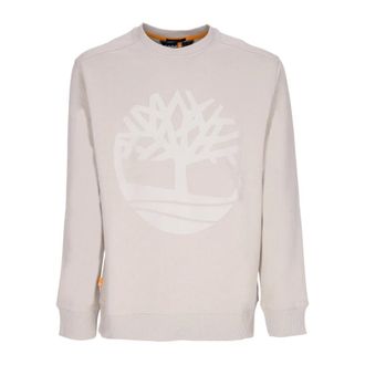 Timberland Sweatshirts, male, Beige, Size: XL Core Logo Crewneck Sweatshirt