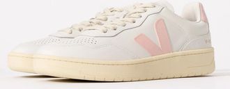 Veja Womens Veja V-90 OT Leather Womens Trainers - White/Petale - Size: 6
