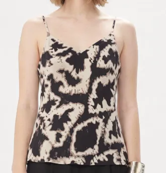 Maria Cher Santa Rita Nuria Slip Top In Ethnic Ecru