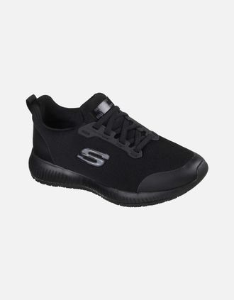 Skechers Womens Skechers Womens/Ladies Squad Lace Up Safety Shoes - Black - Size: 8