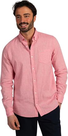 N-Z-A- NEW ZEALAND AUCKLAND Roze linnen casual overhemd New Zealand