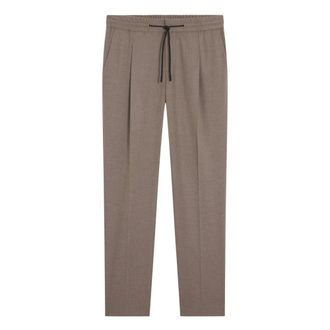 HUGO BOSS Broeken, Heren, Bruin, S, Wol, Hugo-Broek