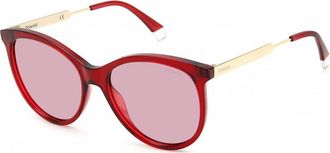 Polaroid Womens PLD-4131-S-X-MU1 PLD 4131 S X 57 MU1 Sunglasses - Red - One Size
