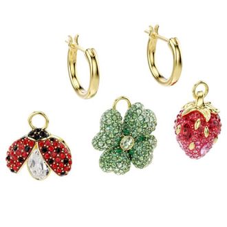 Swarovski Idyllia Set Of 3 Drop Earrings