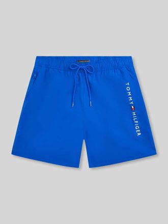 Tommy Hilfiger Badehose mit Label Print in Royal, Gr&ouml;&szlig;e XXL