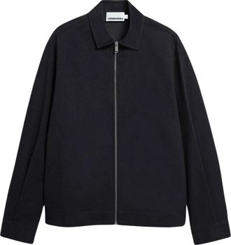 Armedangels Structure Zip Jacket - Heren - Zomerjassen - Zwart - L - Katoen - Jassen