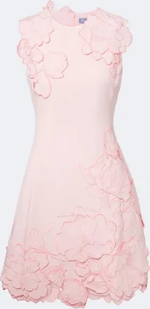 LEO LIN Floral-appliqu&eacute; minidress