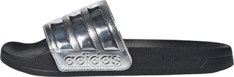 adidas Adilette Shower Slides Black Silver Metallic JQ9282