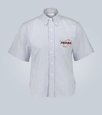 Prada Striped print shirt with logo
