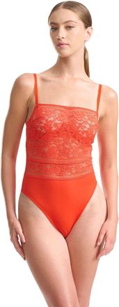 Wolford Bodysuit met bloemenprint voor dames (Rood)
