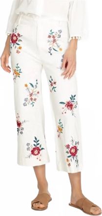 Johnny Was Veronique Wide Leg Pant In White
