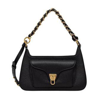 Coccinelle Tassen, Dames, Zwart, ONE Size, Leer, Kleine Schoudertas