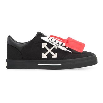 Off-white Sneakers, male, Black, Size: 7 US New Low Vulcanized Canvas