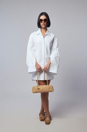 Courr&egrave;ges Dress Belted Shirting