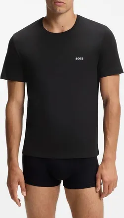 BOSS 3-Pack Cotton Crewneck Undershirts in Black Multi at Nordstrom, Size Xx-Large