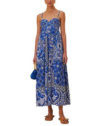 Farm Rio Farm Rio Tile Dream Multicolor Sleeveless Maxi Dress