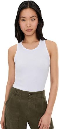 Commando BTB Rib Tank Top Womens Clothing White : XL, Cotton/Elastane/Modal